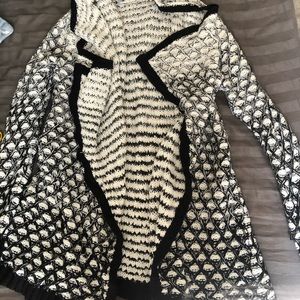 Black & white cardigan